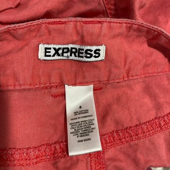 Express Pink Cotton Shorts Size 4 - Picture 5 of 6